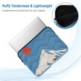 thumbnail image 2 of FORMRS 15-15.6 inch Laptop Sleeve Case Soft Carrying Quilted Computer Bag Cover, Snow Mountain, 2 of 7