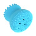 thumbnail image 4 of Cepillo de limpieza facial Exfoliante Eliminación de grasa Masaje Medusa Pulpo Herramienta de lavado Azul EOTVIA paquete de 1, 4 of 7