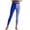 Blue, variant on COMVALUE Women's and Plus Size Oh So Soft Knee & Full Length Leggings | Lots of Prints Yellow Size M