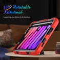 thumbnail image 3 of navor Rugged Cover Compatible with iPad Mini 6 (2021), Rotatable Kickstand Shoulder & Hand Strap Shockproof Heavy Duty Protective Case, 3 of 9