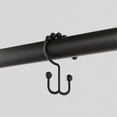 thumbnail image 4 of Mainstays Double Roller Glide Decorative Shower Curtain Hooks, Steel, Matte Black, 4 of 8