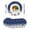 Blue, variant on 13 Inch Round Placemats Set of 6, Navy Blue Christmas Non Slip Heat Insulation PP Table Mats, Snowman Xmas Tree Snowflake Winter Washable Place Mats for Kitchen Dining Party Table Decor