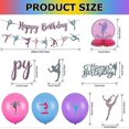 thumbnail image 3 of 36 Pieces Gymnastics Party Supplies Decoration 2 Gymnastics Birthday Banner 3 Table Honeycomb Centerpieces 12 Cupcake Topper 1 Cake Topper 18 Latex, 3 of 5