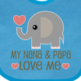 thumbnail image 4 of Inktastic My Nana and Papa Love Me Boys or Girls Baby Bib, 4 of 4