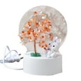 thumbnail image 1 of Natural Gemstone Tree Rabbit Night Light Handmade Home LED Table Lamp Fancy Ornament Christmas Snowflake Ornament Special Christmas Ornament Crutches Ornament Christmas Ornament Exchange Son Christmas, 1 of 6