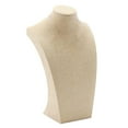 thumbnail image 6 of 3 Pieces Necklace Display Bust Jewelry Display Stand Holder, Beige Linen, 4.53x7.87 & 5.71x9.84 & 6.89x11.42 inch, 6 of 9