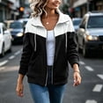 thumbnail image 6 of Lnmiateer Womens Long Sleeve Zip Up Hooded Sweatshirt Lightweight Casual Full Zip Jacket Fashion Outerwear for Autumn & Winter, 6 of 9