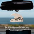 ulu Lagoon Hanging Car Air Freshener Tropical Beach Coconut Surf Wax
