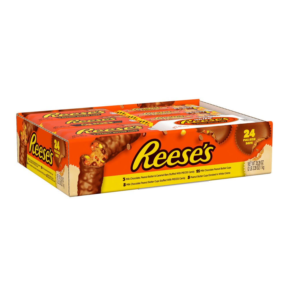 Reese's, Peanut Butter Standard Candy Bars Holiday Variety Pack, 24 Ct