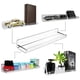 thumbnail image 3 of Estantes Flotantes Transparentes Estante De Pared Acrílico Estable Con Rieles Para Cocina Dormitorio Baño 2 Uds Scienceny HA017877-00, 3 of 6