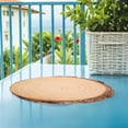 thumbnail image 4 of BESTYASH 2Pcs Oval Wood Stepping Stones for Garden Pathway Outdoor Decorative Wood Walkway Path, 4 of 6
