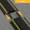 thumbnail image 3 of D-Line Black/Yellow Floor Cable Protector, 1.18x0.39in Cord Cavity, 30ft Length, 3 of 6