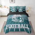 thumbnail image 2 of jejeloiu Football Game 7-Piece Twin Bedding Sets,Gray Green Bedding Comforter Set For Teens Reversible, 2 of 8