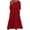 Red, variant on UsYezik Dresses for Women 2025 Casual Summer Eyelet Embroidery Sundress Pockets Smocked Midi Tunic Dresses Short Sleeve Pleated A-line Flowy Casual Dress Black S