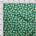 thumbnail image 3 of oneOone Cotton Jersey Green Fabric Animal Dress Material Fabric Print Fabric By The Yard 58 Inch Wide, 3 of 5