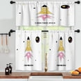 thumbnail image 3 of LALILO Kitchen Curtains and Valances Set of 3 36" Fashion Window Treatment Tiers for Window Decor, 3 of 5
