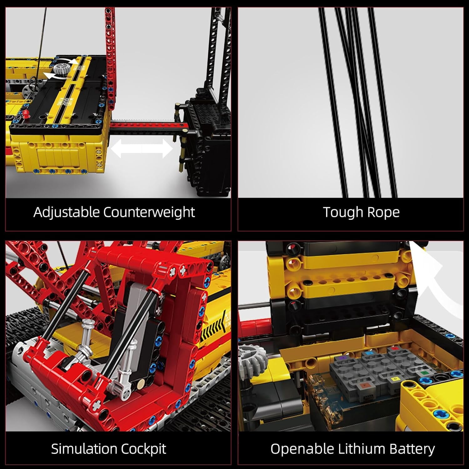 Crawler Crane LR13000 Building Block Kits, Technical Construction Vehicles Cranes Model with Motor/APP Remote Control, Gift for Age 14+/Adult Collections Enthusiasts (4318+ Pieces)