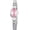 L1079-silver pink, variant on SKMEI Gold Watches for Women Dainty Stainless Steel Ladies Oval Waterproof Quartz Watch with Diamond Accent Small Thin Christmas Gift