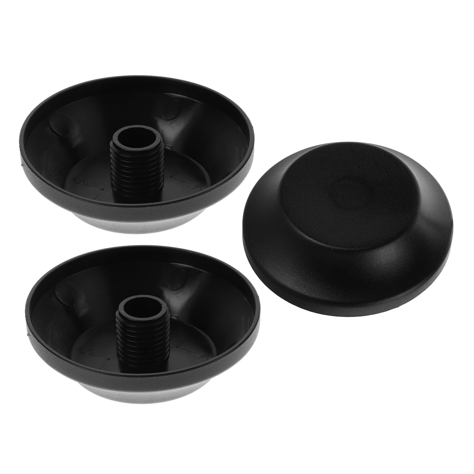 OUNONA 3-Pack Universal Black Plastic Replacement Tips for Patio Umbrella Stands, and Easy to Install