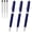 Blue-Metal Twist Pens (Business), variant on Ballpoint Pens Black Ink - Weighted Metal Twist For Uniform Flight Attendant Business 1.0 Mm Medium Point Smooth Writing 5 Pack (silver)