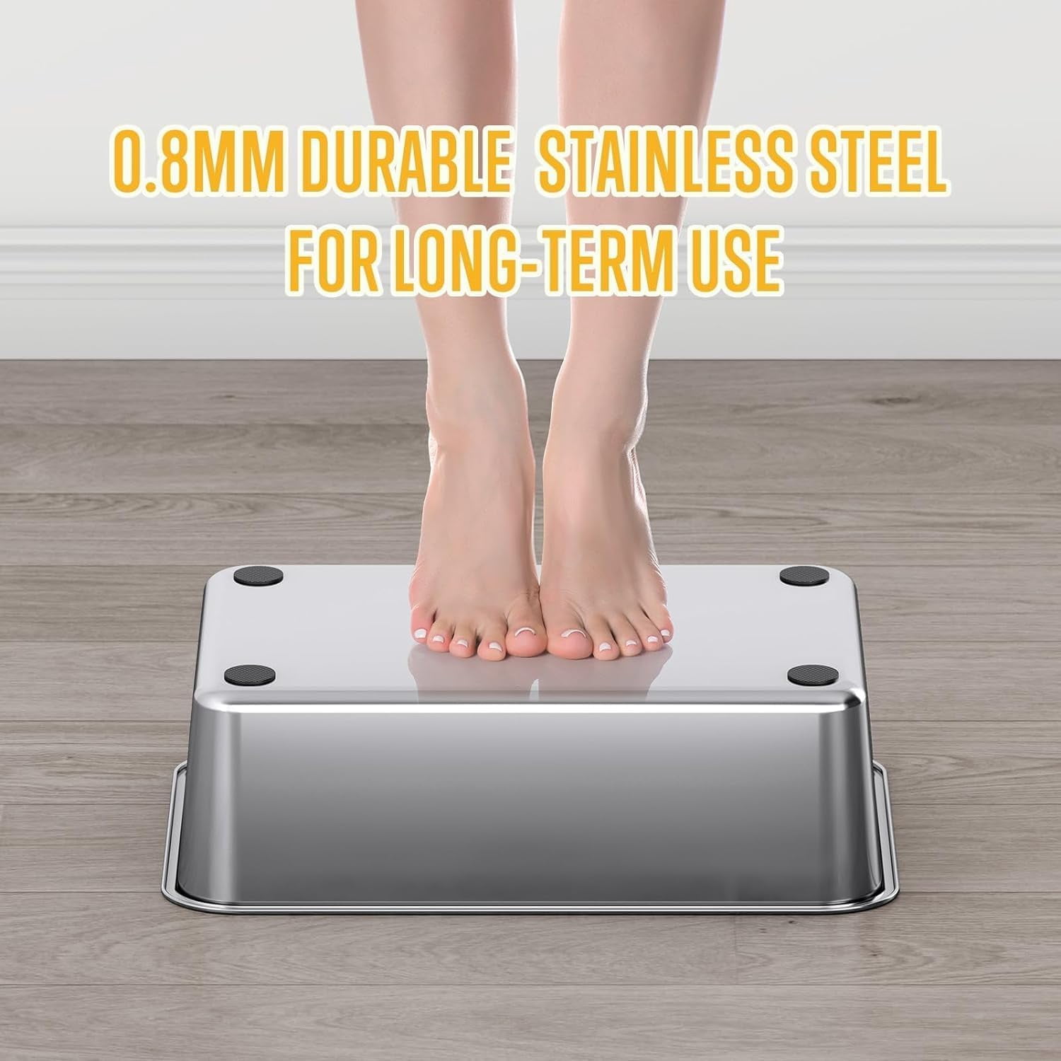 Stainless Steel Litter Box, Multi-Color Litter Box - High Sided, Small Metal Litter Box for Kittens - Easy to Clean, Leak-Proof, Non-Stick, Odor-reducing