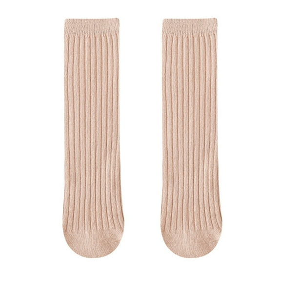 Zanarzt Baby Knee High Socks Toddler Knee High Socks Non Slip Baby Boy Girls Seamless Long Stockings Pink,0-18 Years