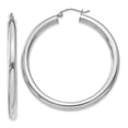 thumbnail image 1 of Boucles d'Oreilles Rondes en Tube d'Or Blanc 14 Carats, 1 of 7