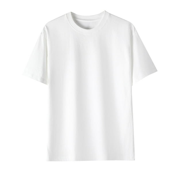 Ceisia Men's Relaxed Fit Solid Color Cotton T-Shirts | Casual Short Sleeve Crew Neck Tees | Summer Daily Tops Gift