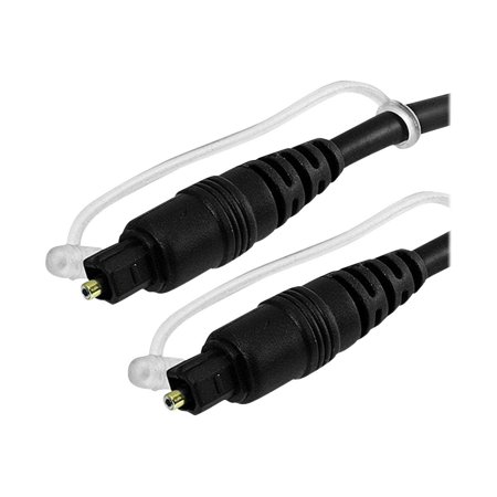 UPC: 0844660062738 | Monoprice S/PDIF (Toslink) Digital Optical Audio Cable – 15 Feet – Black | Gold Plated Ferrule Molded Strain Relief