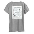 thumbnail image 2 of The Office - Office Notebook Scribbles - Women's Short Sleeve Graphic T-Shirt, 2 of 4