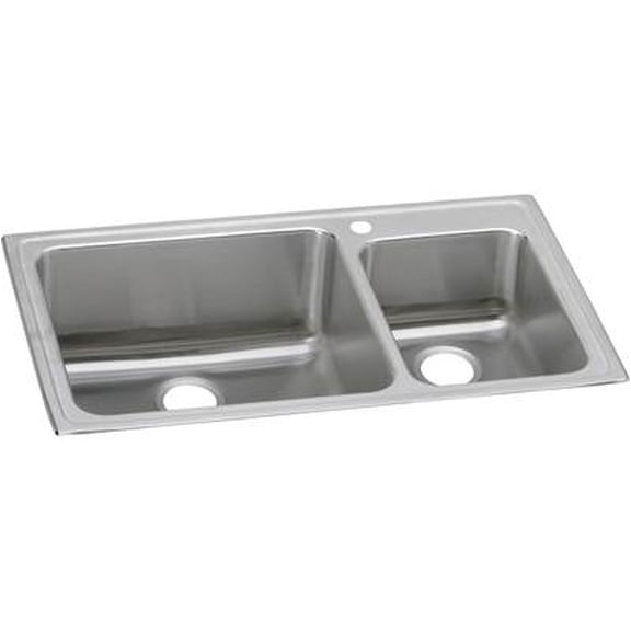 Elkay, LFGR37223 , 18 Gauge Stainless Steel 37" x 22" x 10" Double Bowl Drop-in Kitchen Sink, Sinks