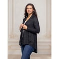 thumbnail image 2 of Womens Long Sleeve High-Low Cardigan, 2 of 8