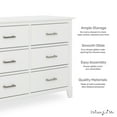 thumbnail image 7 of Dream On Me Universal Double Dresser in White, Model #599-WHITE, 7 of 7