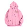 thumbnail image 4 of Women's Hoodies Sporty Pullover Quarter Zip Fit Women's Letter Print Hoodies Long Sleeved With Pockets Hoodie, 4 of 7