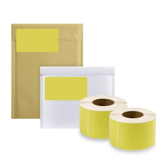 Chartreuse Thermal Transfer Labels, 3 in Core High-Vis, 4000 Count, 4 x 6 in