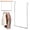 Silver, variant on Tier Adjustable Closet Rod, No-Drill Extendable Hanging Bar for Wardrobe, Heavy Duty Stainless Steel Closet Organizer for Kids and Adults, 16-28 Inch