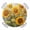 Light yellow, variant on Sunflower Round Tablecloth for 36-44 Inch Tables, Fitted Table Cover with Elastic Edge, Botanical Summer Floral Watercolor Waterproof Outdoor Table Cloth Protector for Patio Garden Dinner Picnic