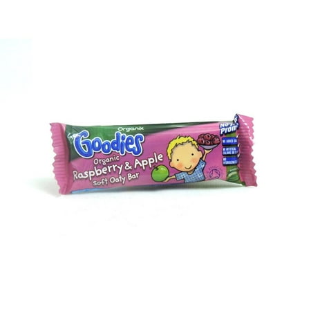 Organix Goodies - Organic Soft Oaty Bars - Raspberry & Apple - 30g (Case of 15)