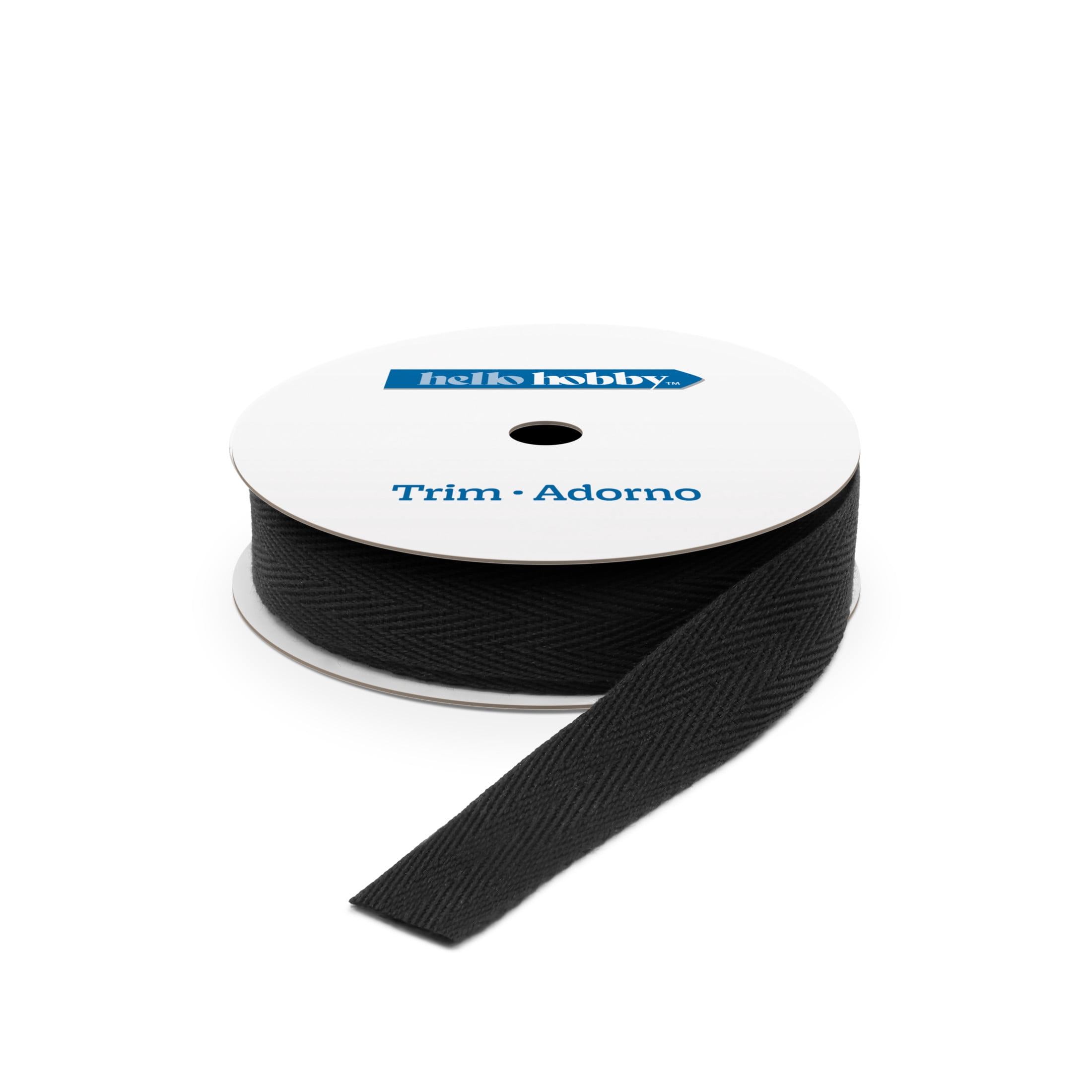 Hello Hobby Black Twill Tape Sewing Trim 5/8 inch x 6 Yards