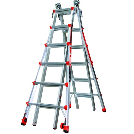 Little Giant Revolution, Model 26 - Type IA - 300 lbs rated, aluminum articulating ladder with trestle
