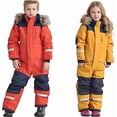 thumbnail image 6 of Snow Suit for Kids Winter Outdoor One Piece Snowsuit Waterproof Warm Hooded Toddler Snow Suit Girls Boys Overalls Snowboarding Ski Suits 2026 Windproof Jumpsuit with Pockets, 6 of 9