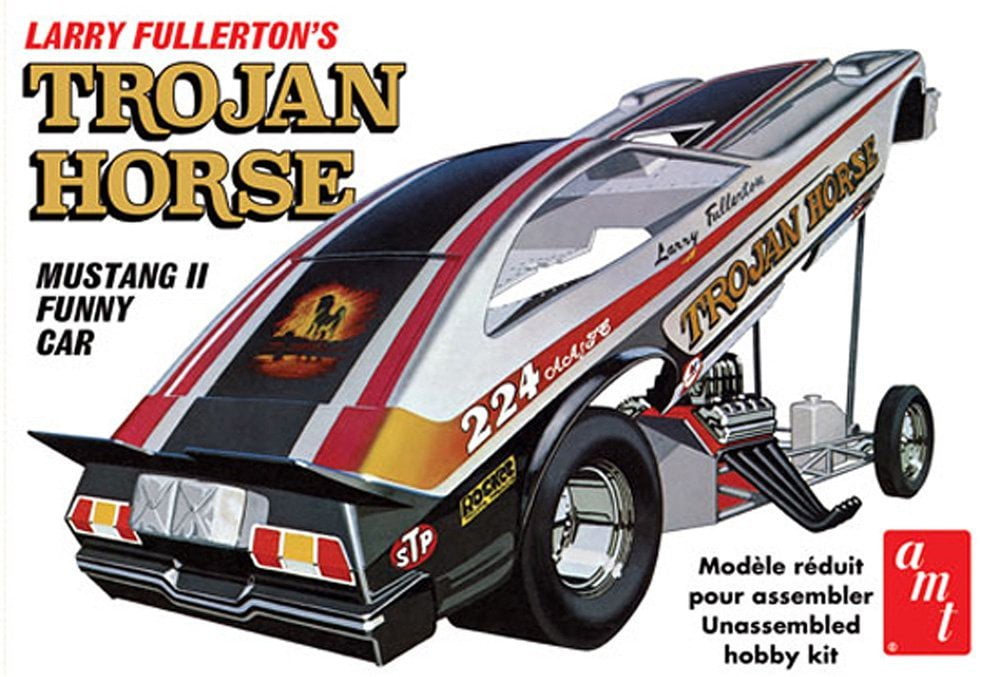 1/25 Trojan Horse 1975 Mustang Funny Car, Made by AMT; AMT is a United
