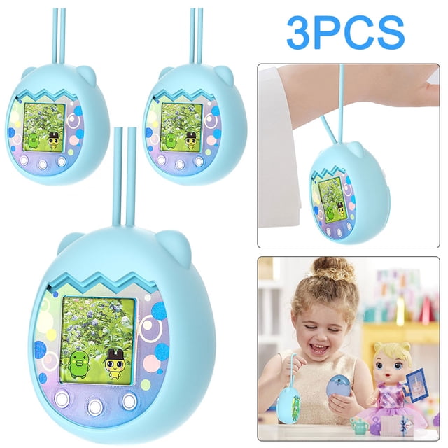 3 Piezas Silicona E Pet Machine Cubierta Dibujos Animados en Forma Animal para Pix () Azul