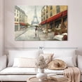 thumbnail image 2 of Elephant Stock Morning In Paris Wall Art - Horizontal Canvas Wall Art - Living Room Wall Decor - Places Canvas - Gray And Brown Decor By Avery Tillmon - 51" x 34", 2 of 8