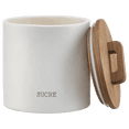 thumbnail image 3 of Bouclair White Ceramic Sugar Jar, 3 of 6