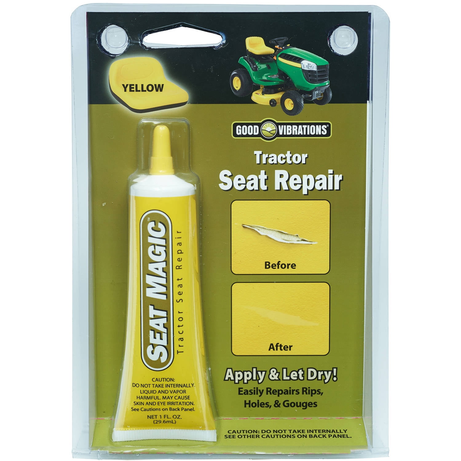 Good Vibrations 191 1 Oz. Yellow Tractor Seat Repair