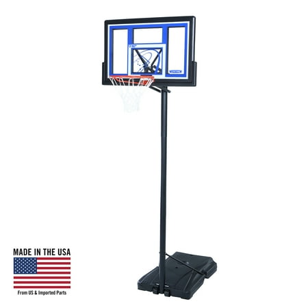 Lifetime 48" Shatterproof Portable Height Adjustable Basketball System, 1531