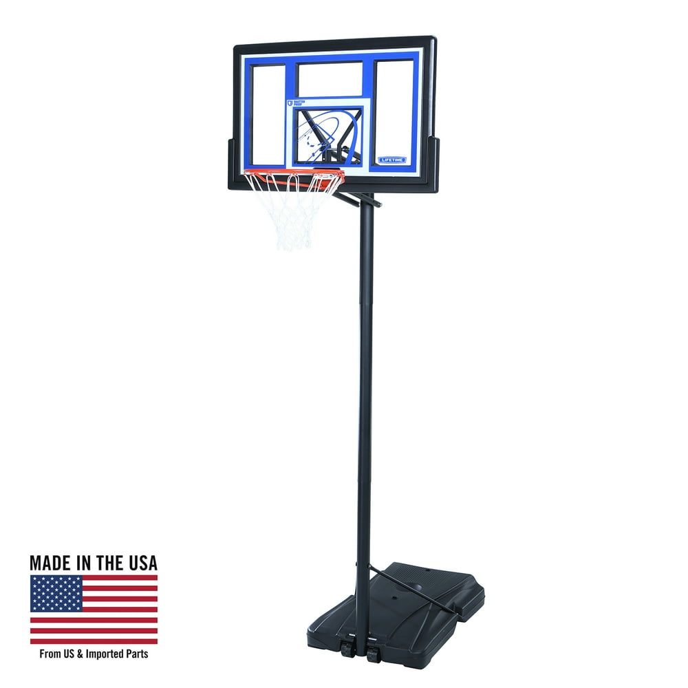 Lifetime 48" Shatterproof Portable Adjustable Basketball System, 1531
