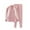 Light Pink*, variant on Children Girls Boys Clothing Sets Long Sleeve Fall Winter Thermal Underwear Two Tone Brushed Homewear Loungewear Layer Wear Elegant Vacation Outfit Sets