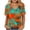 Z86 Orange, variant on Graphic T Shirts for Women V Neck Short Sleeve Cotton T-Shirts Lightweight Breathable Loose Casual Summer Clothes 2026 White,M